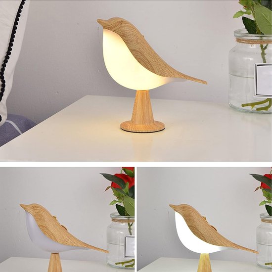 Générique Nachtlampje Vogel, Nieuwigheid Draadloos Werkt