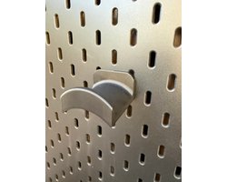 Headset houder voor IKEA Skadis Pegboard - Koptelefoon haak - Headset stand - Headset hanger - makkelijk je gaming headset of koptelefoon ophangen - Zwart