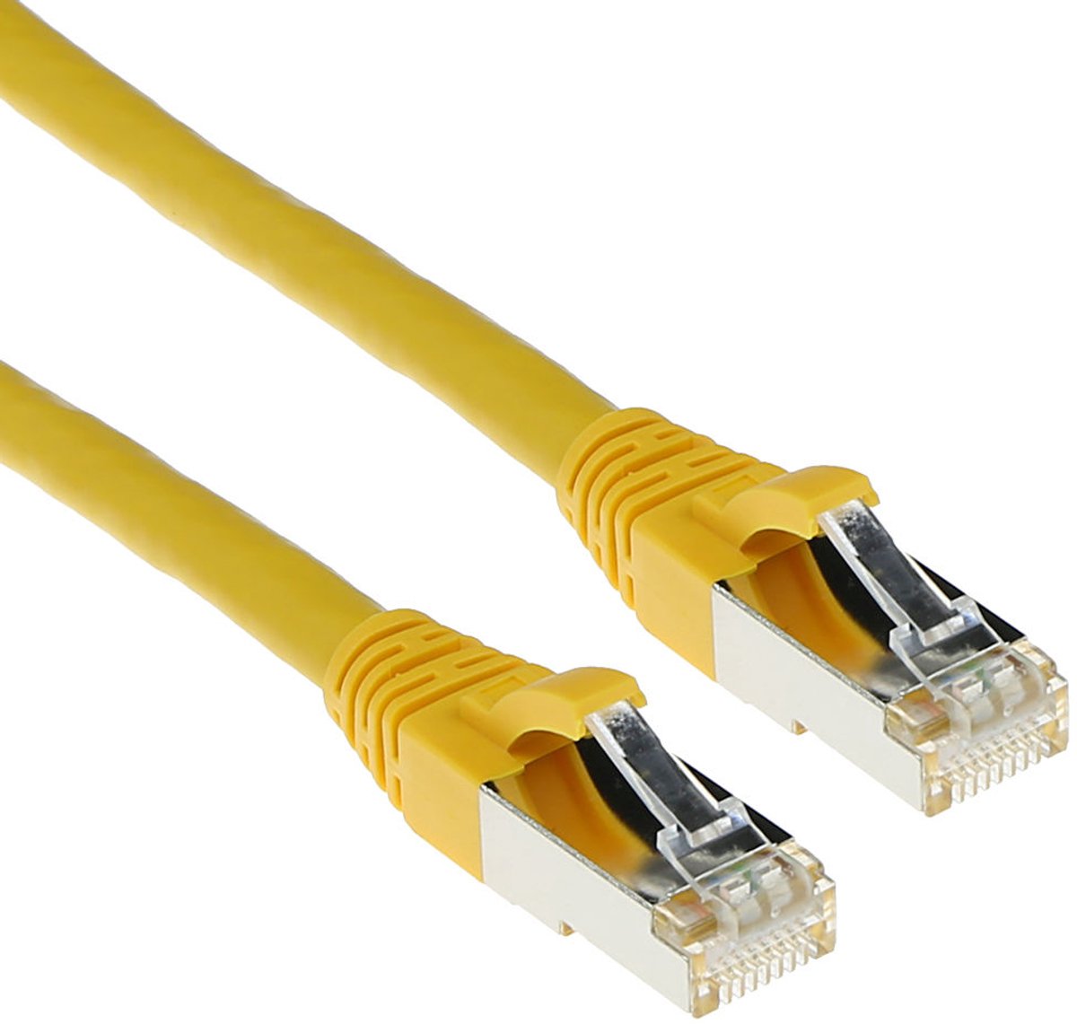 Image of ACT Gele 1,5 meter SFTP CAT6A patchkabel snagless met RJ45 connectoren FB6851