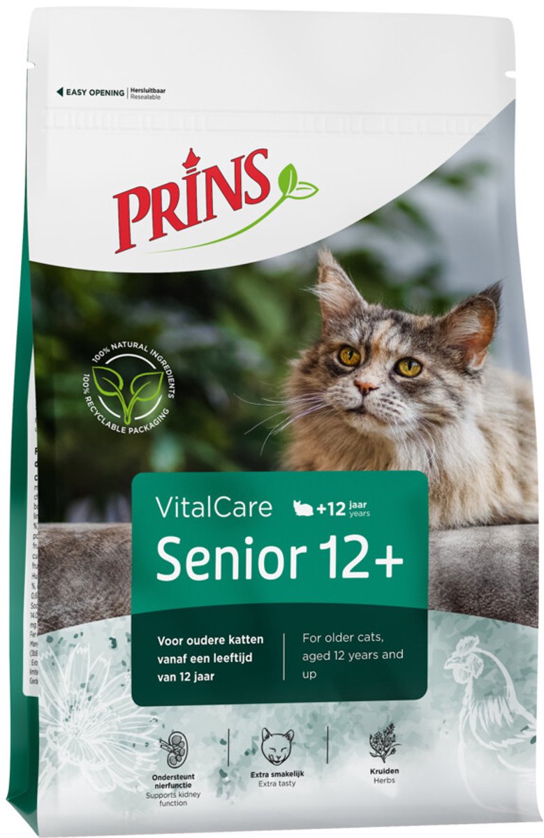 Prins - VitalCare - Senior 12+ - Kattenvoer - 2 x 4kg