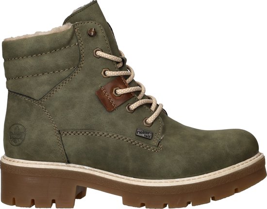 Bottes à lacets Rieker - Femme - Vert - Pointure : 40