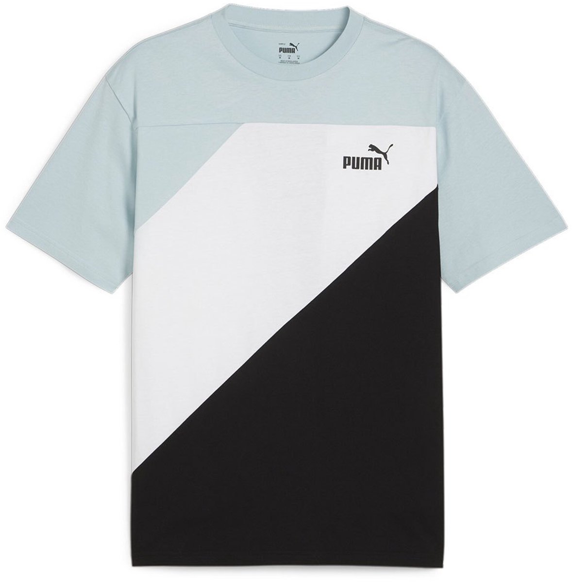 Puma Power Colorblock T-shirt Met Korte Mouwen S Turquoise