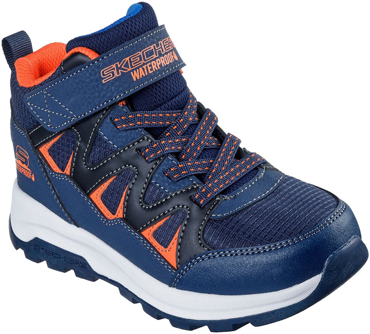 Skechers Storm Blazer Navy & Orange Synthetic / Navy Textile / Black Trim