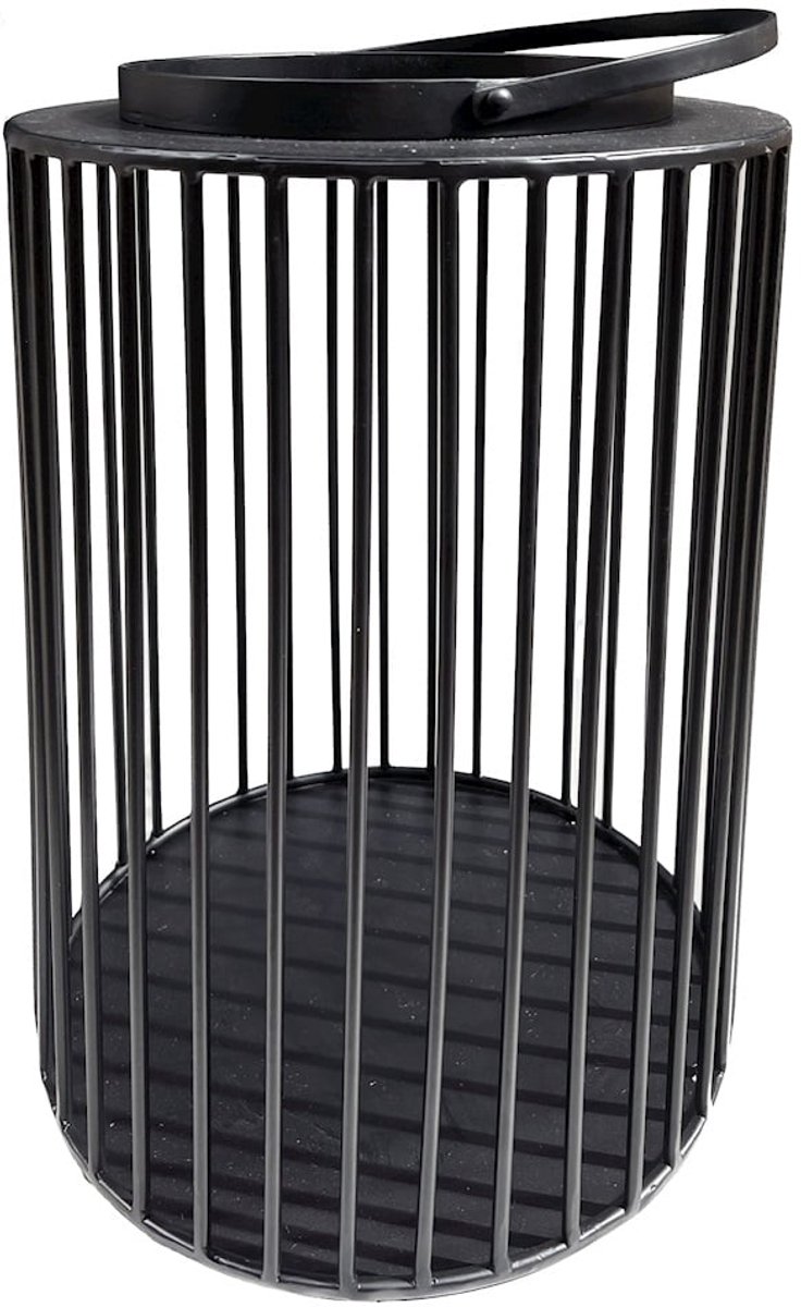 Windlicht Maripa | Medium | Zwart | Ø30 x H60 cm