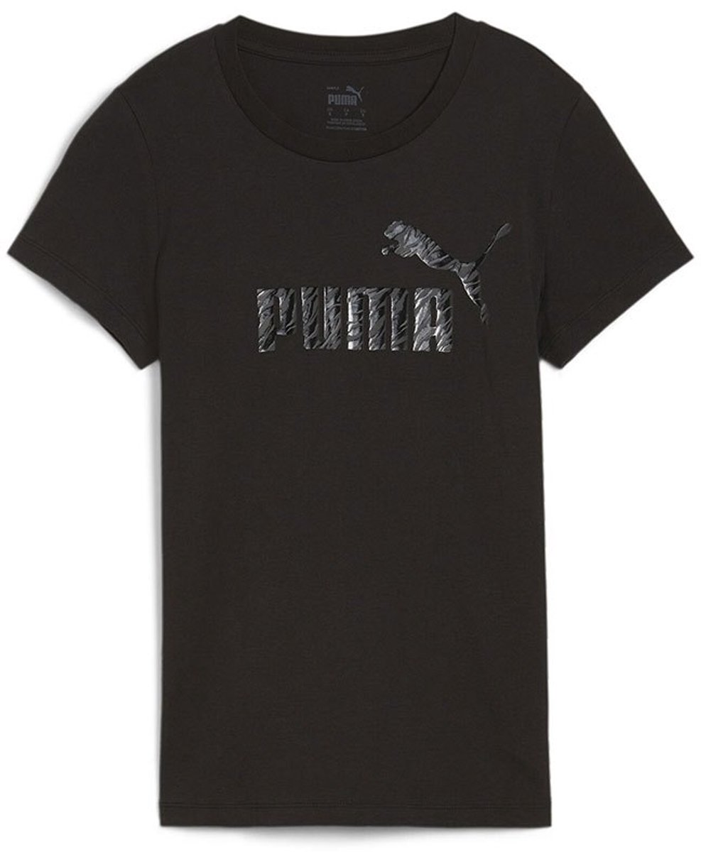 Puma Ess+ Animal T-shirt Met Korte Mouwen S Vrouw Zwart