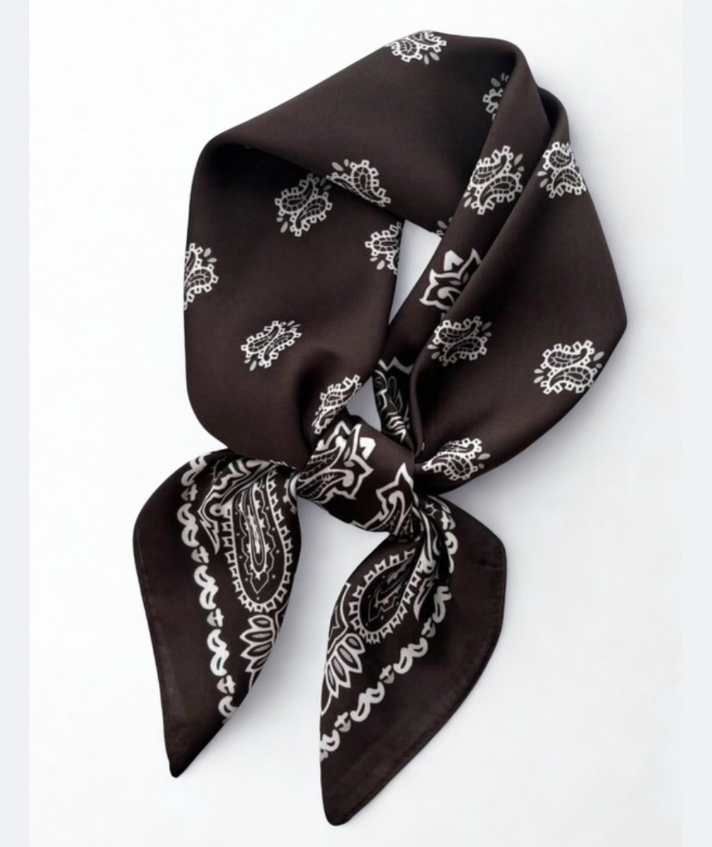 Sjaaltje met print - bandana met print - haarband - sjaaltje meerkleurig - bandana - vierkant sjaaltje met print - bandana sjaaltje - sjaal - sjaaltje unisex - scarf - mini sjaal - sjaaltje over broek - moederdag - moederdag cadeautje