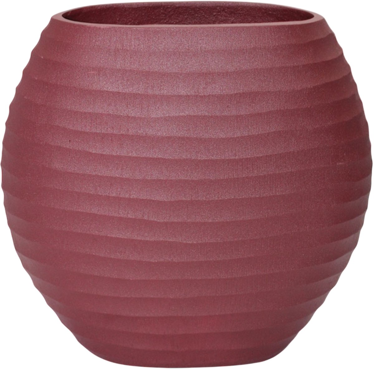 by Mooss - Paudar - Vaas - Planter - Bloempot - Red - 25 x 24 cm - Vensterbank vaas - Metaal - Rood