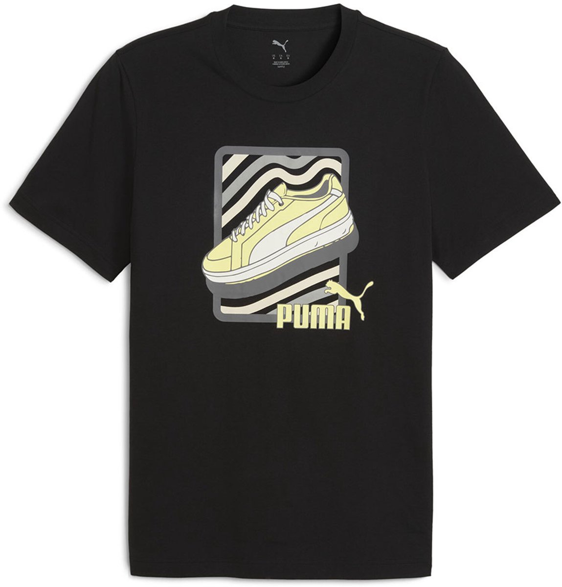Puma Graphic Sneaker T-shirt Met Korte Mouwen S Man Zwart
