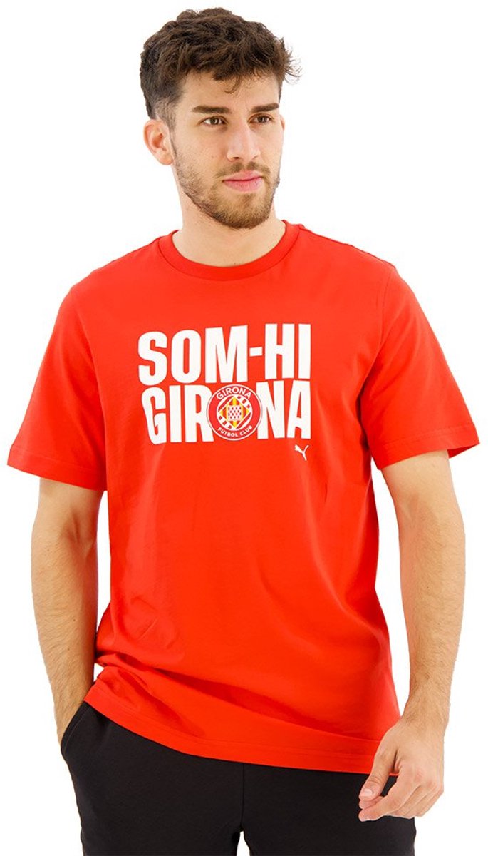 Puma Som-hi Girona Fc T-shirt Met Korte Mouwen S Rood