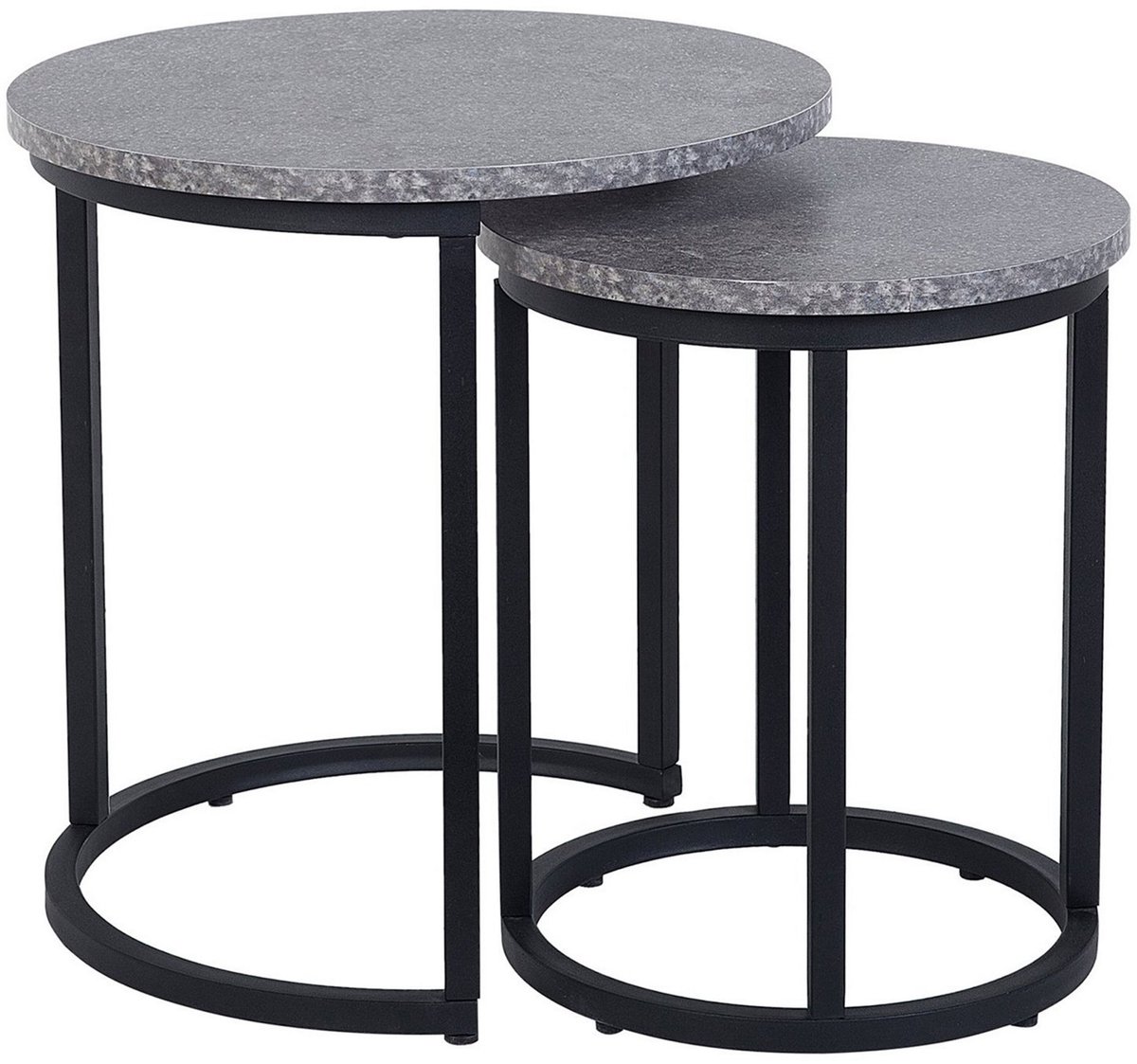 DIXIE - Bijzettafel - Grijs - MDF