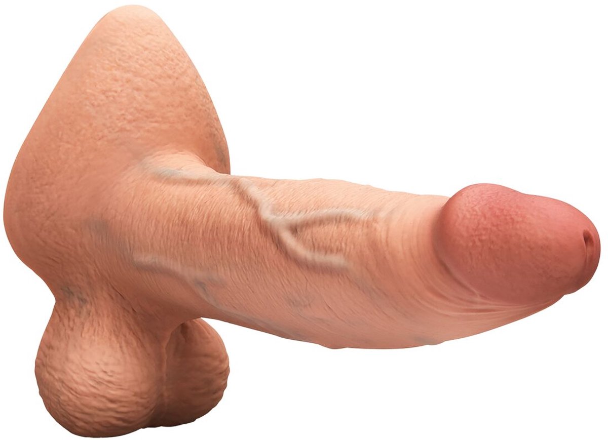 b-Vibe B-vibrator Slipskin 9 inch Girthy - Huidkleur - 23 cm