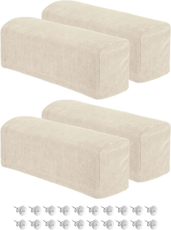 2 Stuks Stretch Armleuninghoezen, Spandex Jacquard Armleuninghoezen Zachte En Elastische Beschermer Voor Stoelen Banken Fauteuils Relaxfauteuils