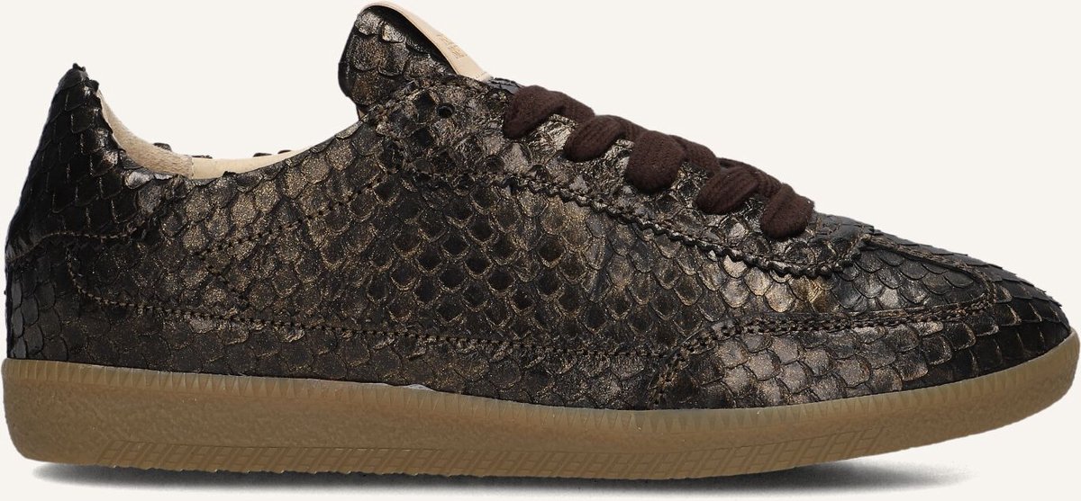 Fred De La Bretoniere - Pearl Base Sneaker Snake Camel - Maat 37