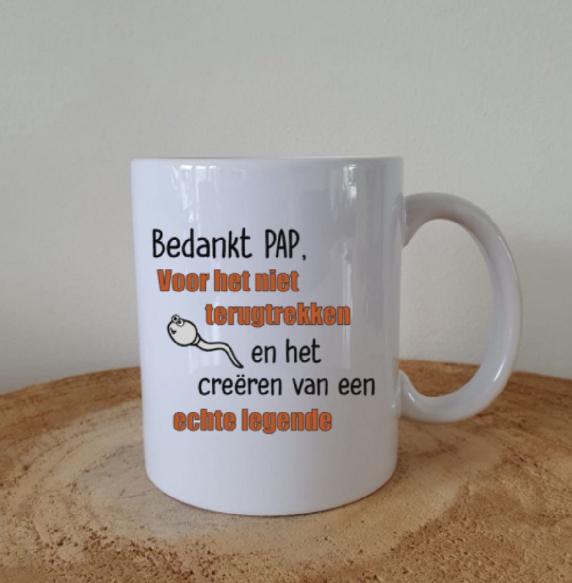 Beker - Bedankt pap - Vaderdag - Grappig cadeau - Legende