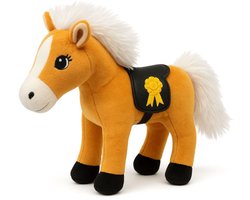 Paard (Beige) Pluche Knuffel 30 cm - Speelgoed Knuffels voor Kinderen Jongens Meisjes - Horse Plush Toy - Veulen Pony Paarden Dierenknuffel