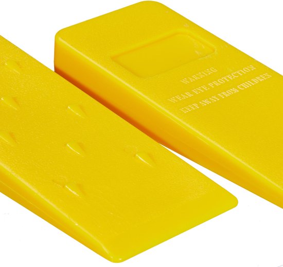 Doodadeals® - Houtklover - Kloofwig - Houtsplijter - Set van 4 - 2 Groottes - Kunststof - Wiggen voor Bomen Vellen van Doodadeals — afbeelding 2