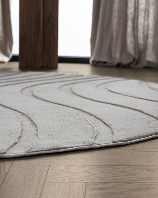 Gebied rond tapijt voor woonkamer ronde tapijten voor slaapkamers pluizige woonkamer cirkel gebied tapijt zacht ruig tapijt voor kinderkamer vloermat, groen A, 120 cm