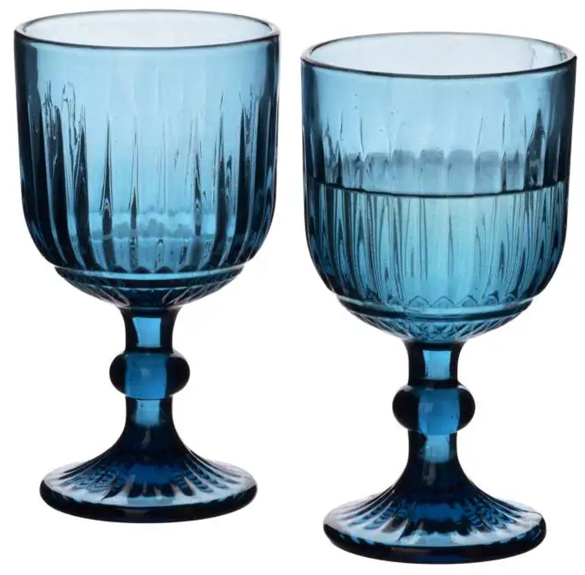 Mondex - ELISE BLAUW - Set van 4 glazen - 9x16.4cm