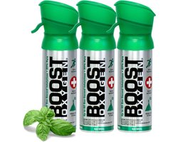 Boost Oxygen - Pocketsize 3L - Natural - 95% Pure Zuurstof - Tot wel 180 inhalaties - Ademhalingsondersteuning voor sport herstel, hoogte, prestaties en gezondheid - Zuurstoffles - 3x 3L (3 pak, 3L totaal)