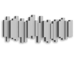 Umbra Sticks-wandkapstok - Kapstok Hangend - 49 cm - Gerecycled plastic