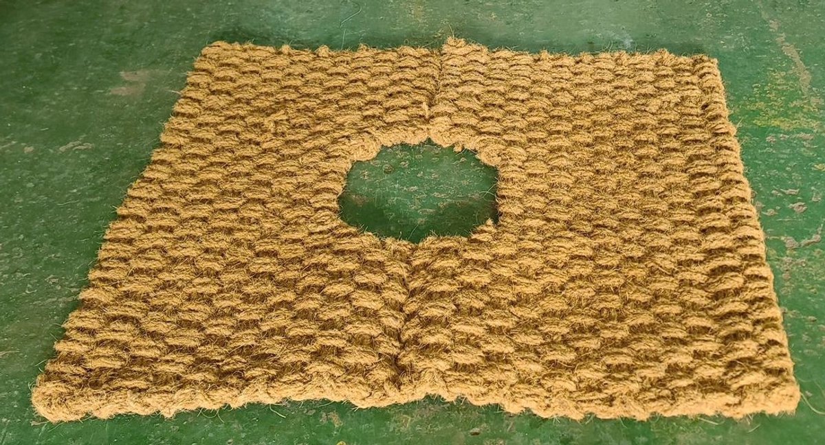 CocoWeave - Mulch mat - 100% kokosvezels - Vierkant - 60x60 cm - Bodembedekker - Vorstbescherming - Tegen onkruid - Tuinonderhoud - Duurzaam