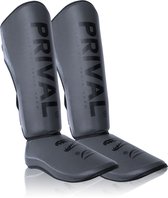 Prival Scheenbeschermers Grijs – Kickboksen, MMA & Muay Thai – Unisex – Comfort & Duurzame Bescherming