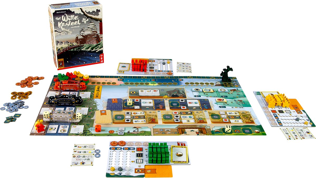 999 Games - Het Witte Kasteel van Himeji - Tactisch Bordspel - Nominatie Nederlandse Spellenprijs 2024 - Winnaar Gouden Ludo 2024 — afbeelding 5