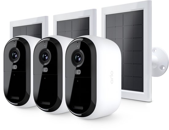 Arlo Essential3 2K beveiligingscamera & zonnepanelen - 3-PACK van Arlo — afbeelding 2