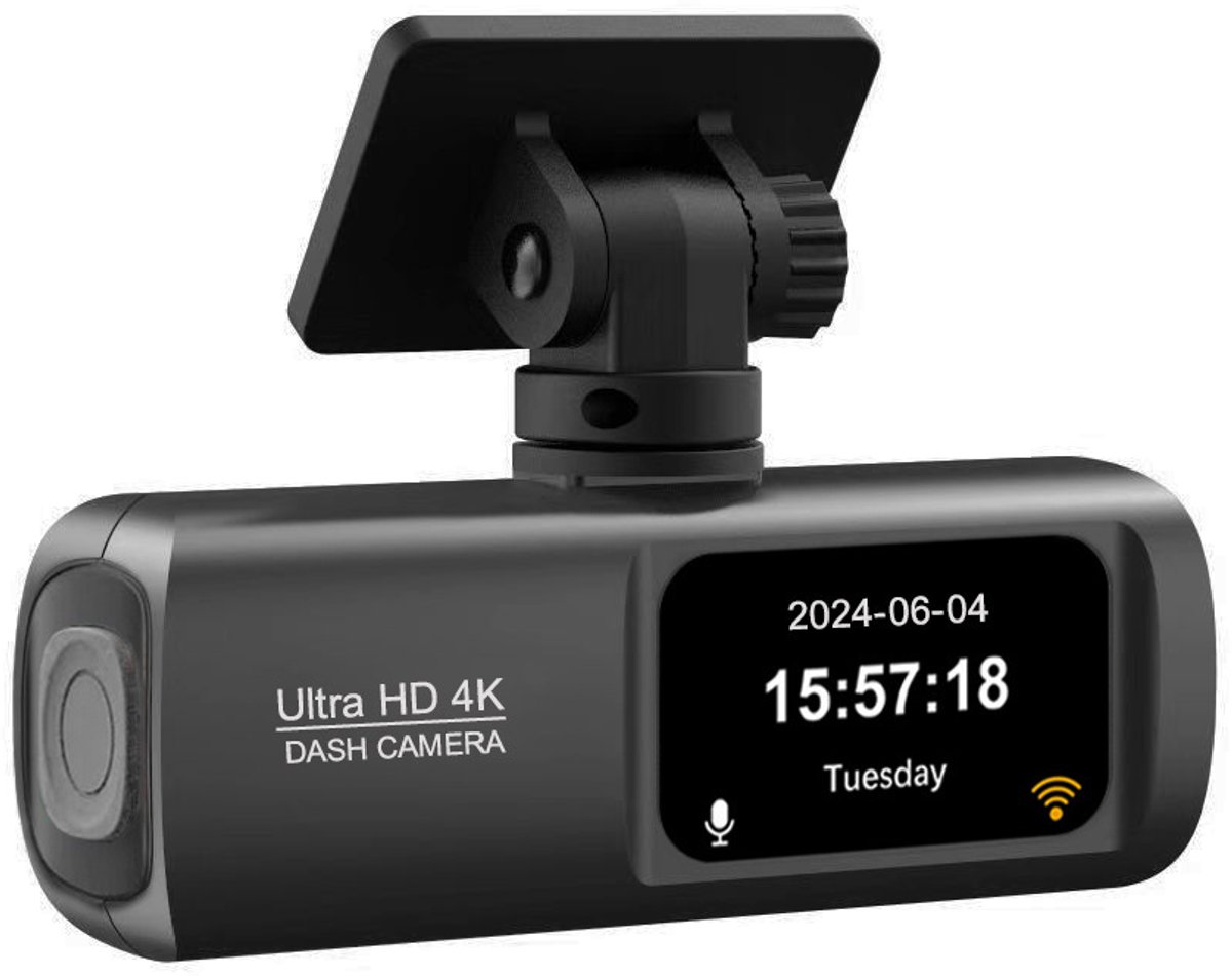Woegel dashcam - Ultra HD 4K – dual dashcam- Parkeer Monitoring – Inclusief SD Kaart - Nacht zicht – Wifi – Achteruitrijcamera – loop recording thumbnail 2