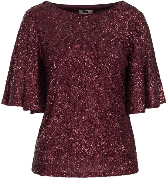 WE Fashion Top femme à paillettes