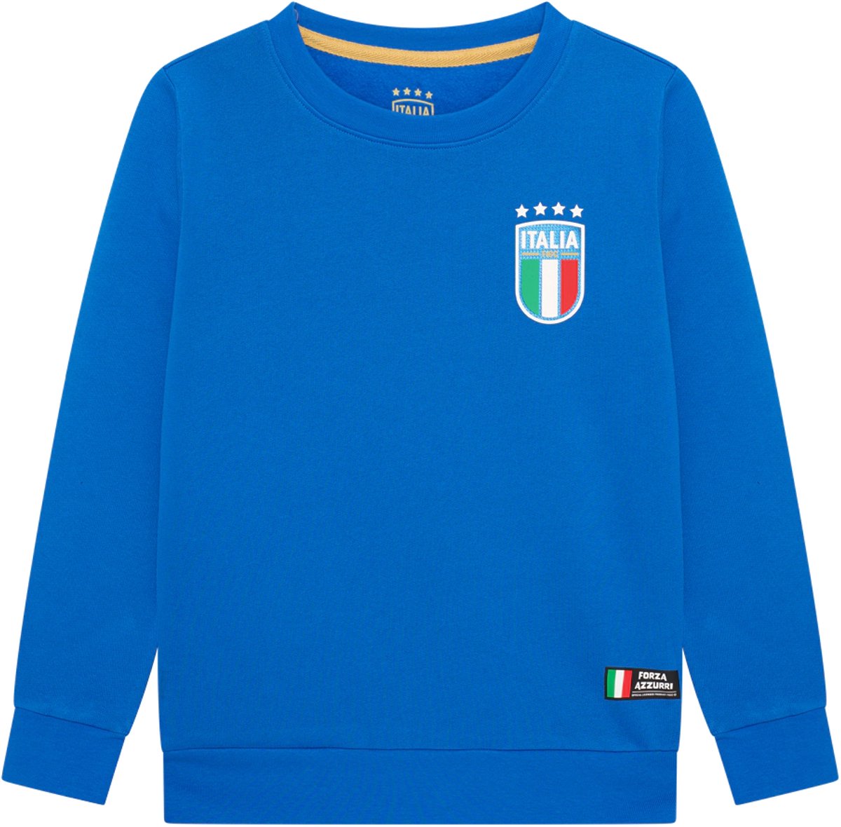 Italië Sweater heren - Maat XXL - Volwassenen - Voetbaltrui - Fankleding - FIGC - Officiële Fanmerchandise - Blauw - Katoen