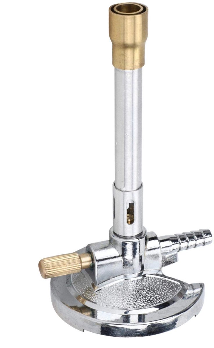 Bunsenbrander, gaslicht, bunsenbrander, oliegas-laboratoriumverwarming, accessoire met vlamstabilisator