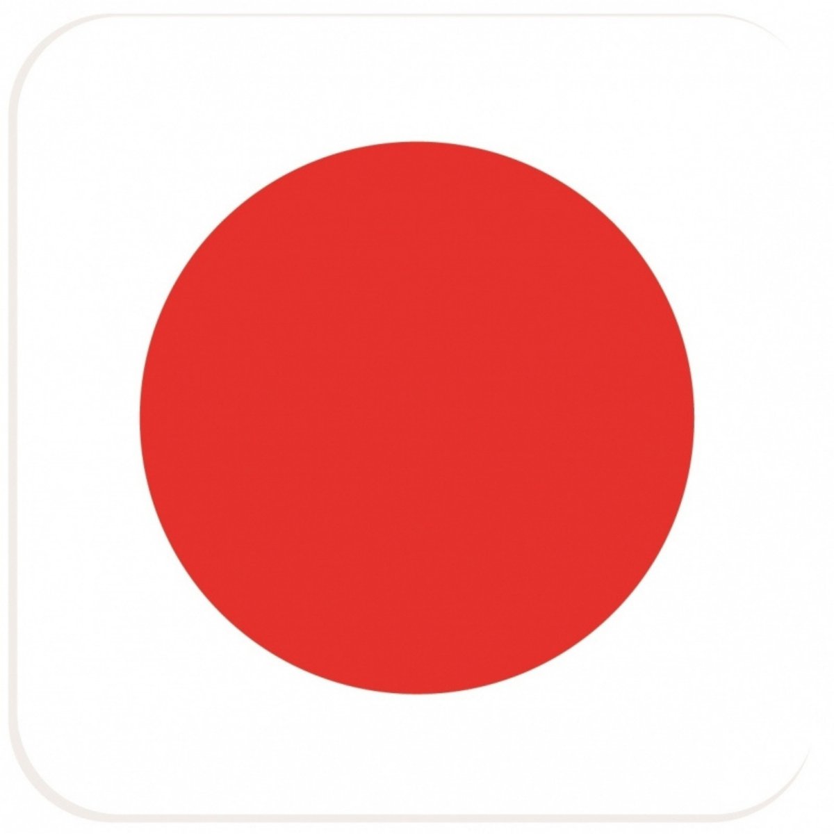 Bierviltjes Japanse vlag vierkant 15 st