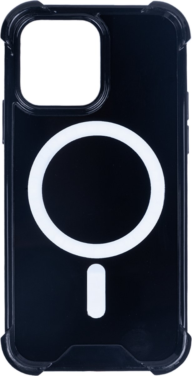 Rixus For iPhone 14 Plus Anti-Burst Case With Magsafe Black