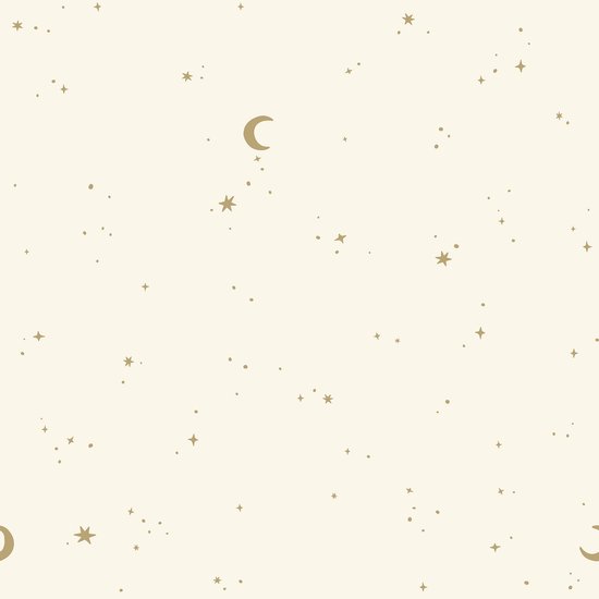 Little Dutch Non-Woven Behang - Moon & Stars