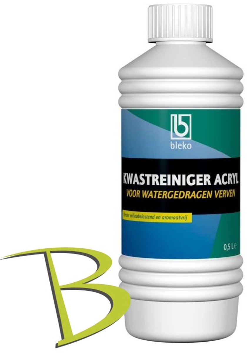 Bleko Kwastreiniger Acryl 0.5ltr - voor watergedragen verven