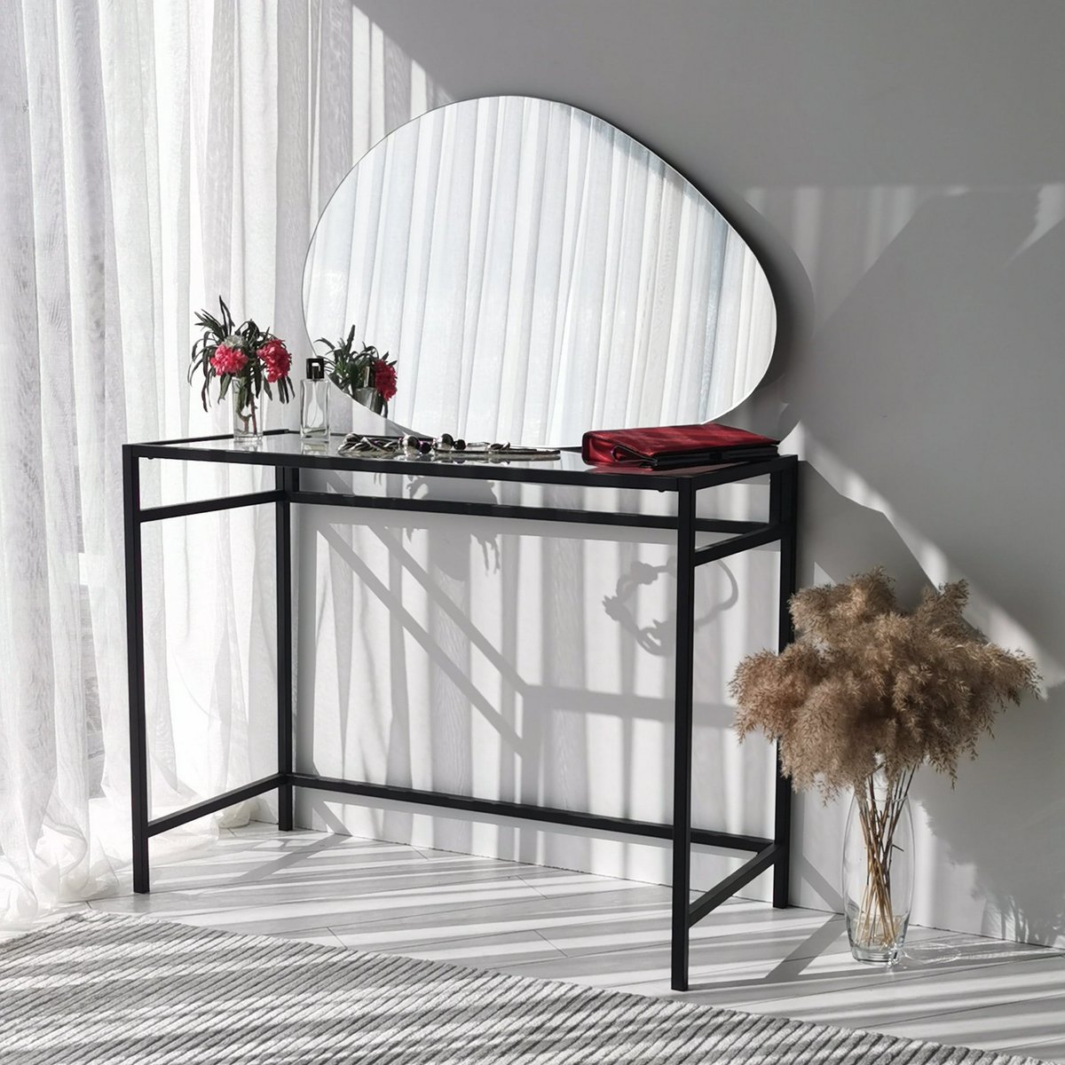 Asir - Spiegel - Wit - 90 x 1,2 x 60