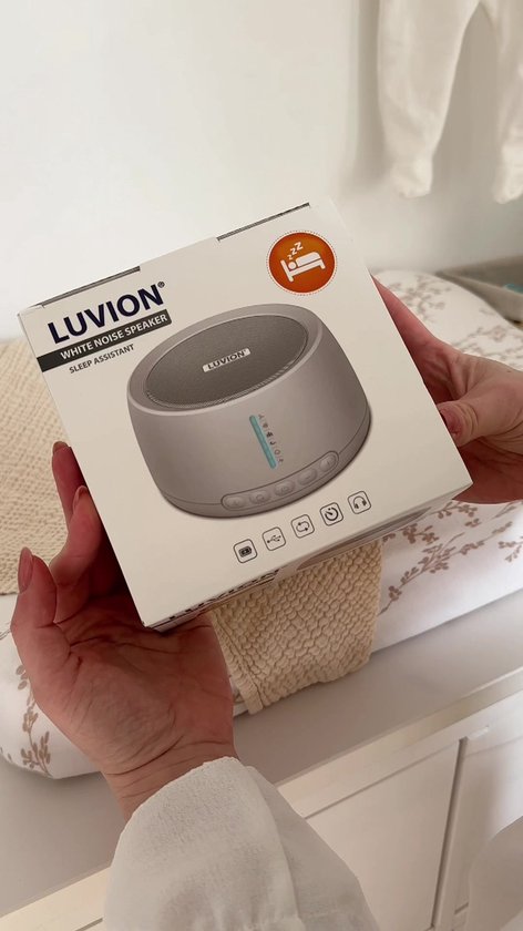 LUVION® White Noise Machine PRO - Soundspa - Kalmerende Slaaphulp met Witte Ruis voor Baby's, Kinderen én Volwassenen - Help jezelf of je Baby Beter Slapen!