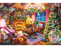 Trefl - Puzzle - 1000 stukjes - Disney - Le châlet de Noël de Disney