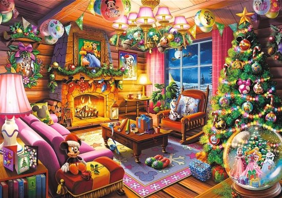 Trefl - Puzzle - 1000 stukjes - Disney - Le châlet de Noël de Disney
