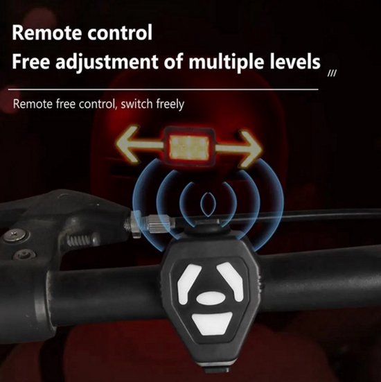 Fiets Richtingaanwijzer Voor Helm Usb Opladen Afstandsbediening Nachtrijlicht Draadloos Waarschuwingslampje Fiets Veiligheid Licht — afbeelding 4
