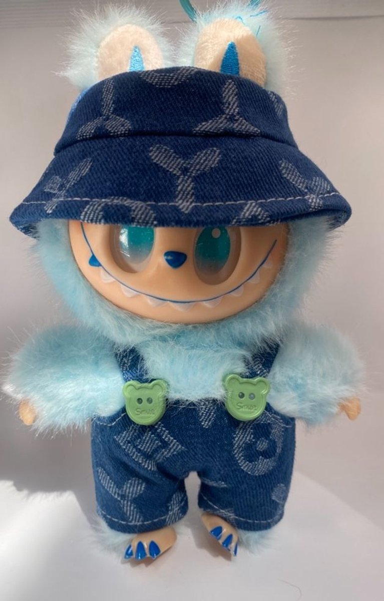 Wakiki - Kleding Set voor Labubu Pop - 15-17 cm - Blauw