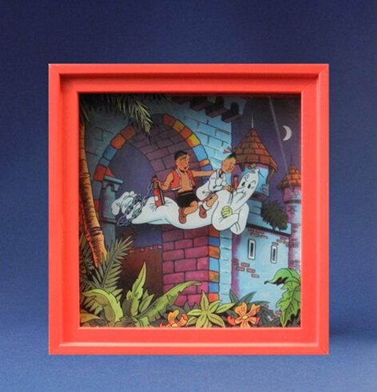 Het eiland van Amoras - Suske en Wiske - Reliefschilderij