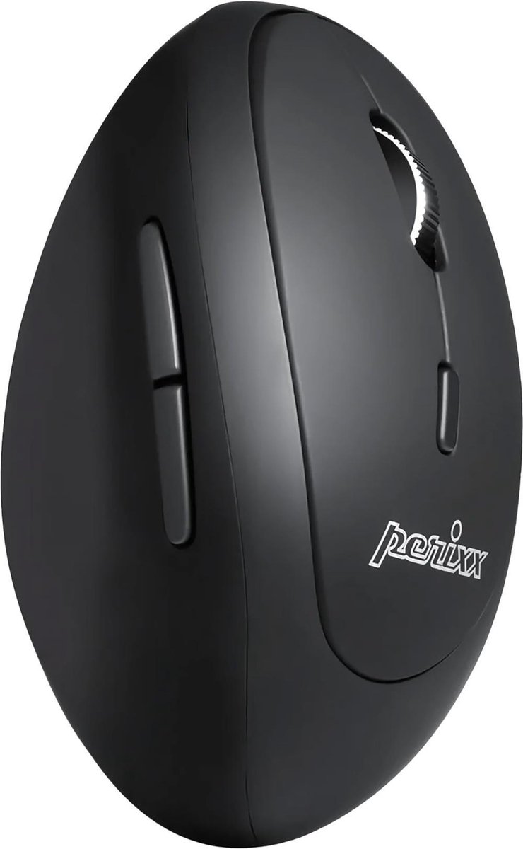 Perixx PERIMICE-819 Ergonomische muis Bluetooth, Radiografisch Optisch Zwart Oplaadbaar