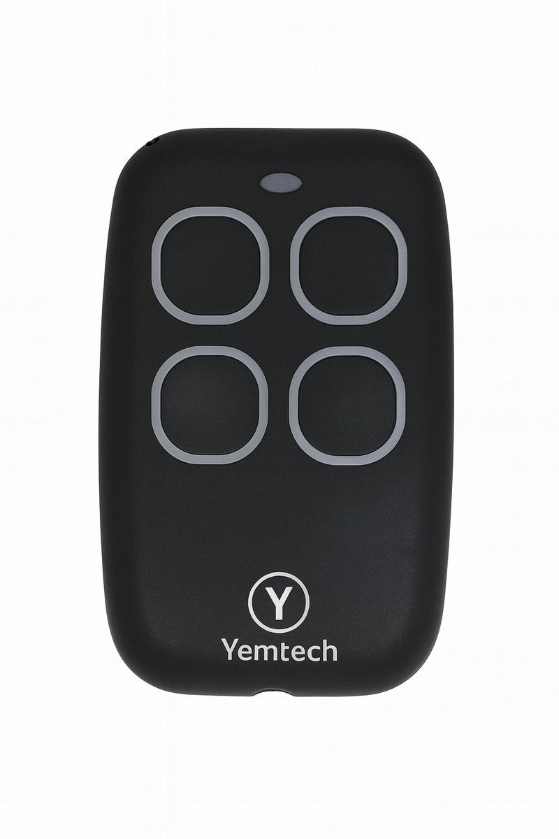 Yemtech® Vervangende handzender - Alternatieve Handzender - 433 MHz fixed code - Afstandsbediening - Garagedeur motor opener - Garagepoort Opener - Fixed code -50 tot 80 m Bereik