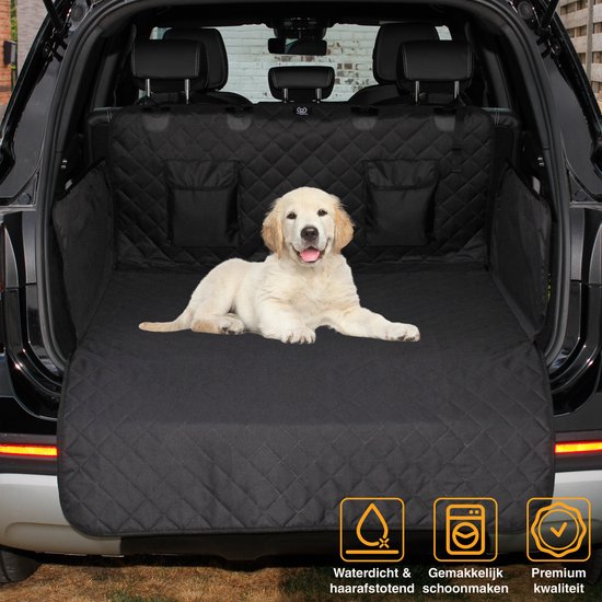Couverture de coffre pour chien de Premium - Housse de protection imperméable de Luxe - Universelle - Zwart