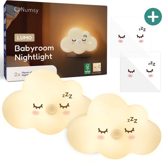 Numsy Lumo Babykamer Nachtlampje met Bewegingssensor - 4 Helderheidsstanden