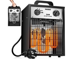 MASKO® Bouwkachel 2kW - Ventilatorkachel voor Binnen- en Buiten Elektrische Kachel Keramische…
