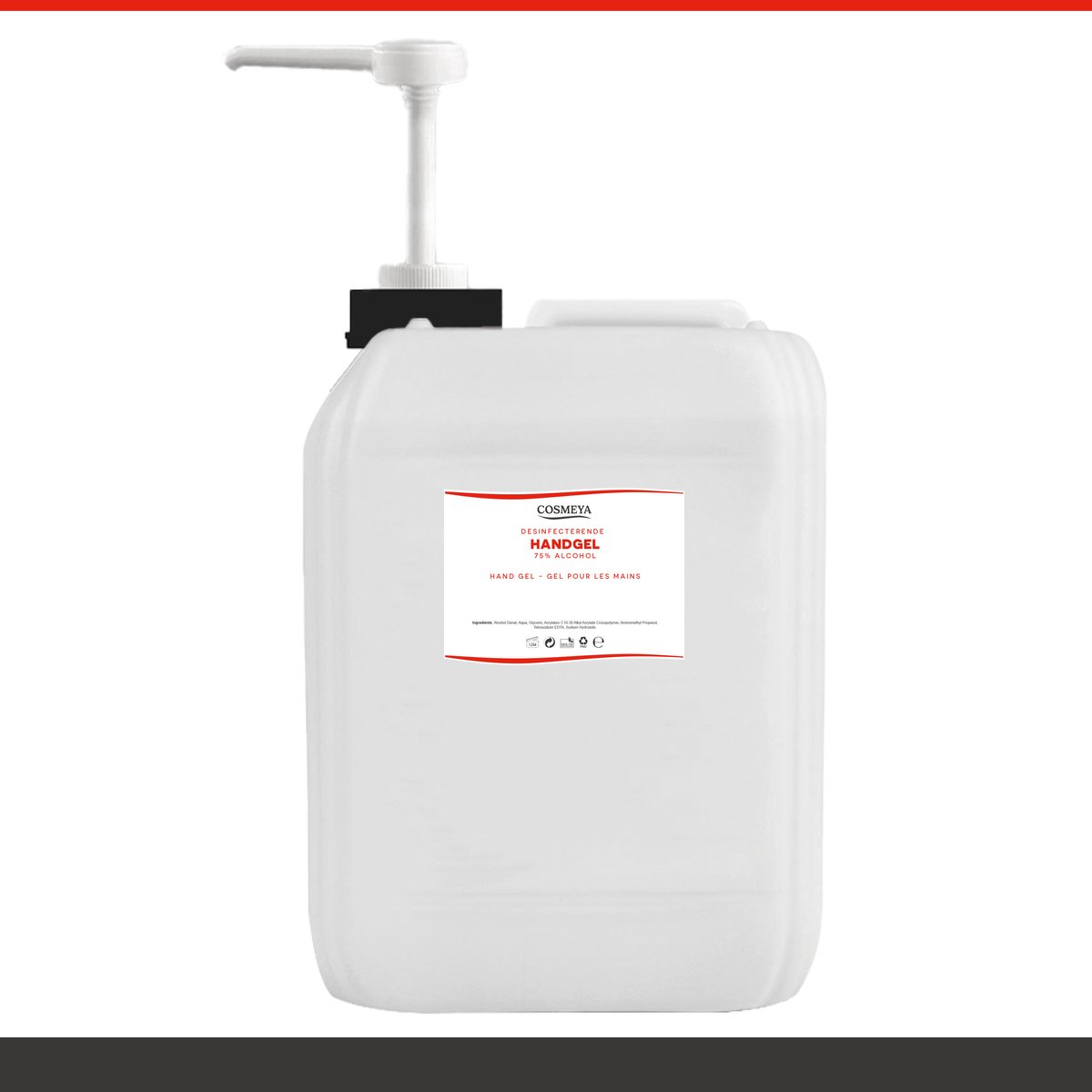 Handgel 80% - Naturel - 6 Liter - Jerrycan - Met pomp - Navulling Q1 Q7