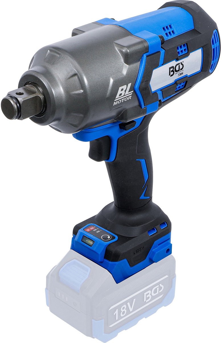 BGS Accu slagmoersleutel - borstelloos - 3/4 - 1200 Nm - 18 V - zonder accu
